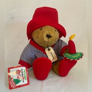 Holiday Paddington Bear Sleep Time Paddington Christmas Vintage NWT